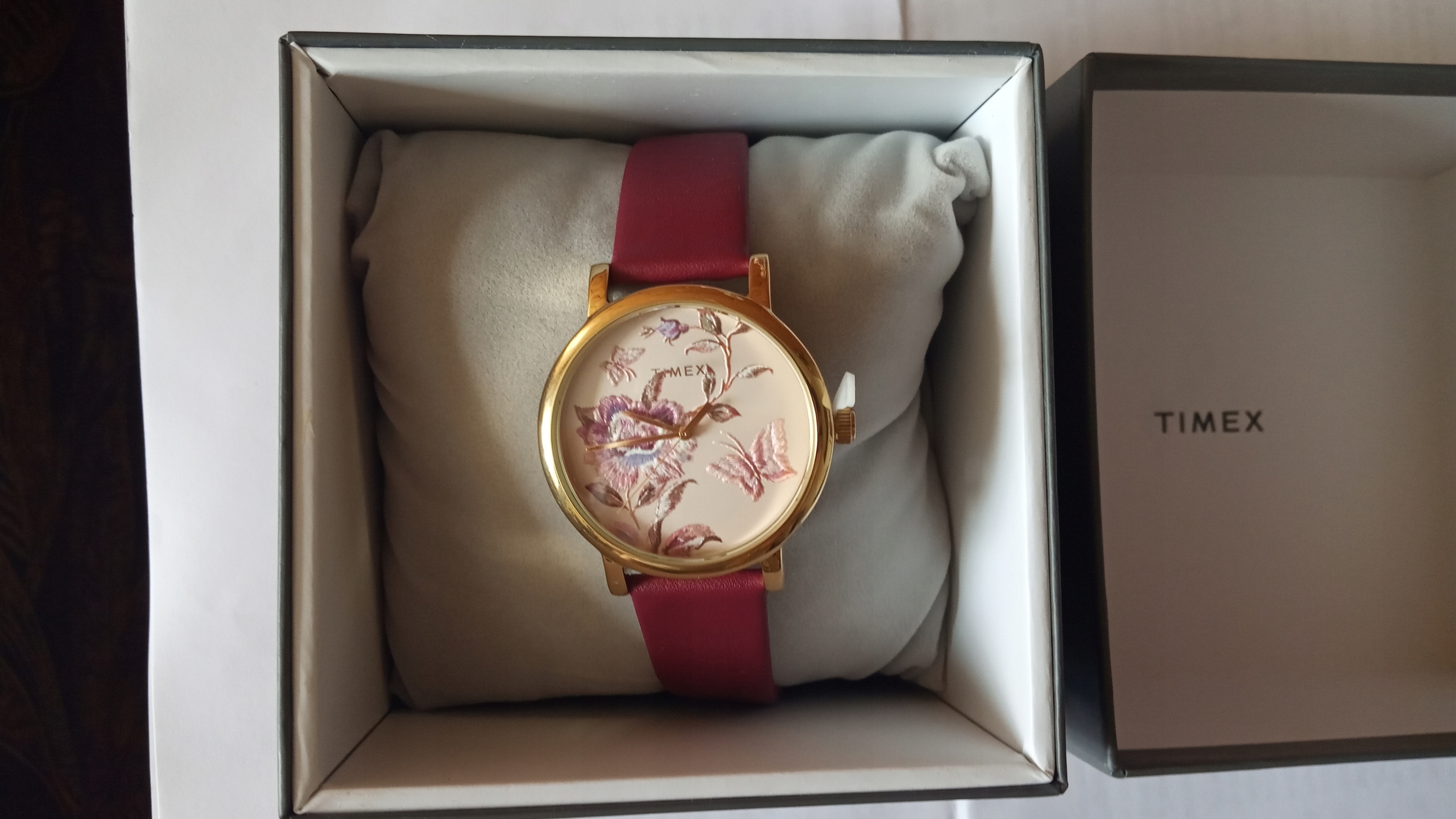 Dámske hodinky - Timex Full Bloom Tw2U19200 Burgundsko Dámske hodinky