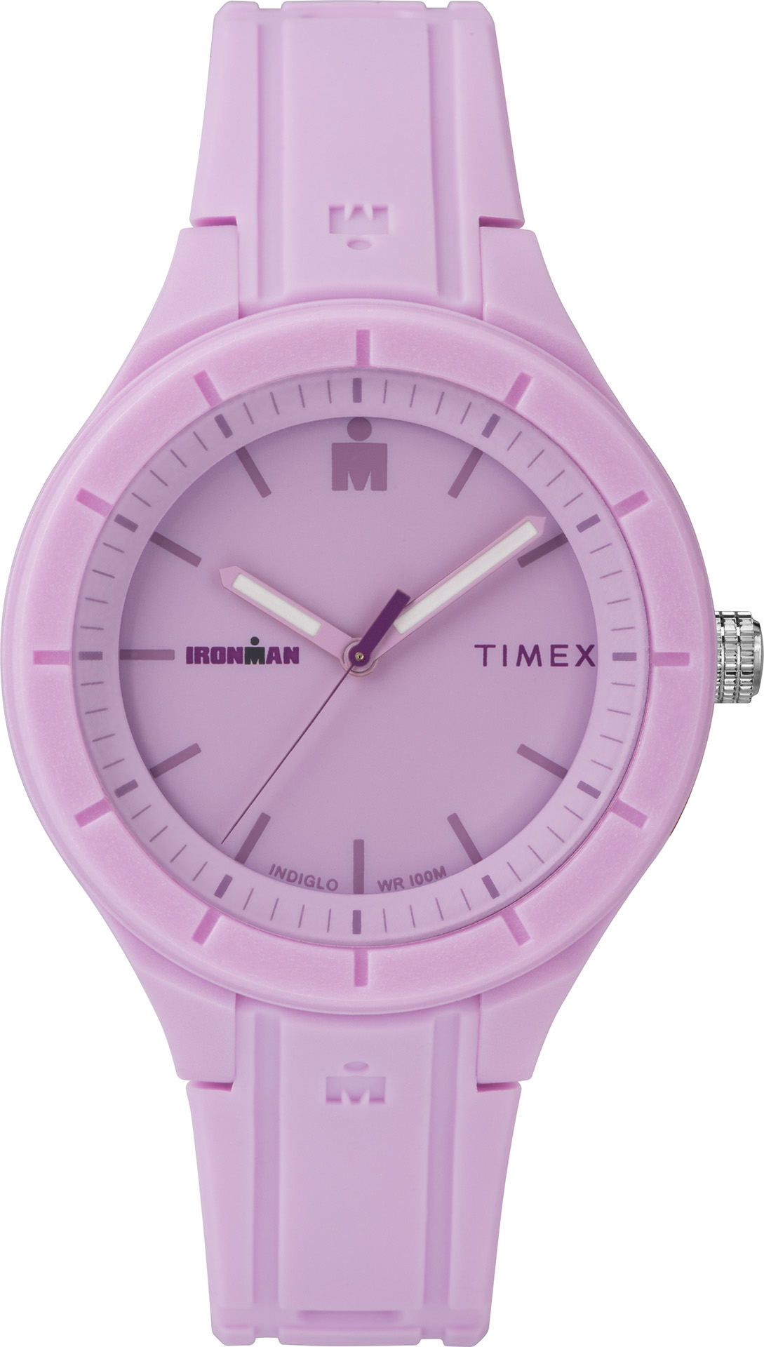 Dámske hodinky - Fialové dámske hodinky na opasku Timex Indiglo