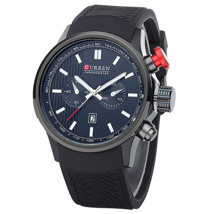 Pánské hodinky - Pánsky Curren Analog's Men's Watch Datcher Belt