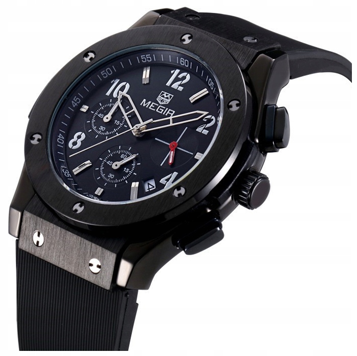 Pánské hodinky - Pánske hodinky Megir Belt Chronograph DatKon