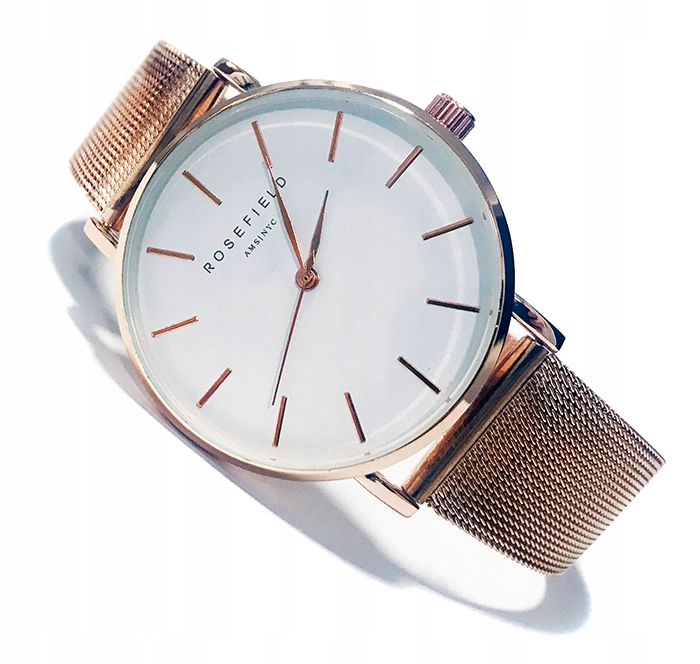 Pánské hodinky - Rosefield Men's Watch Analog Mesh náramok