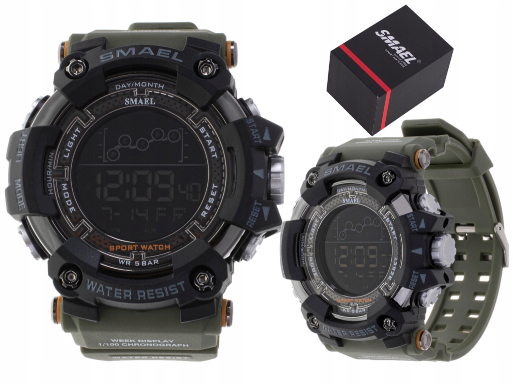 Pánské hodinky - Smael Men's Watch for Active Green