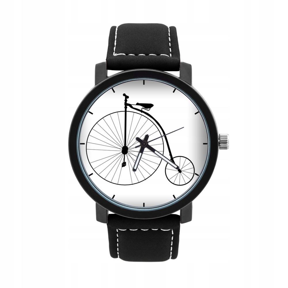 Pánské hodinky - Pánske hodinky s grafickým kolesom na bicykel RETRO BIKE