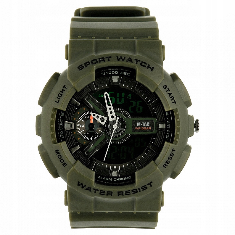 Unisex hodinky - M -TAC Športové taktické hodinky - Olive