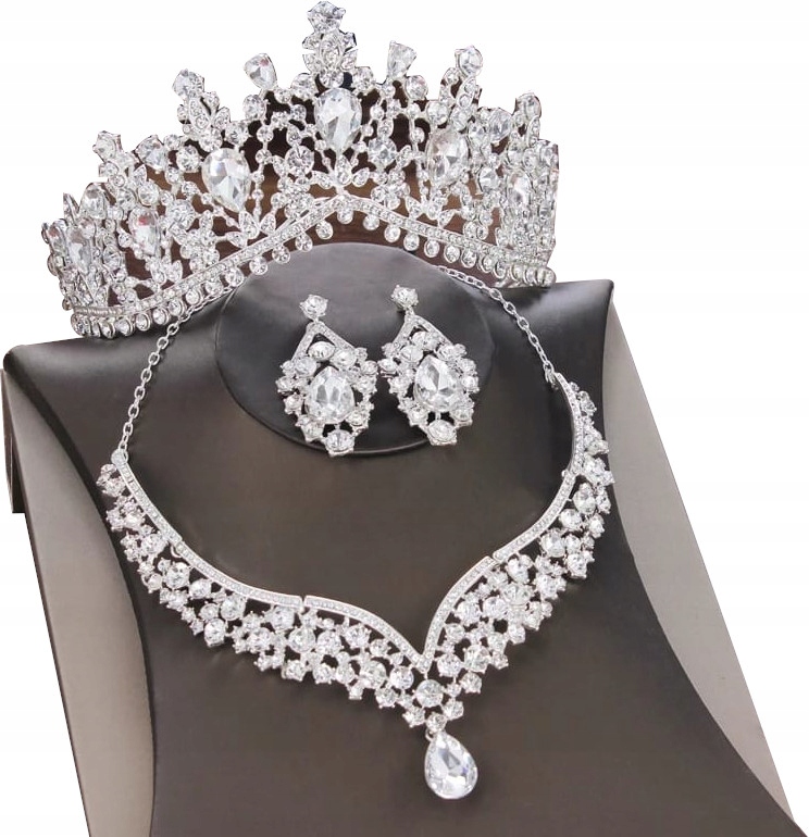 Sada svadobných šperkov Crown Tiara Set ZŚ02
