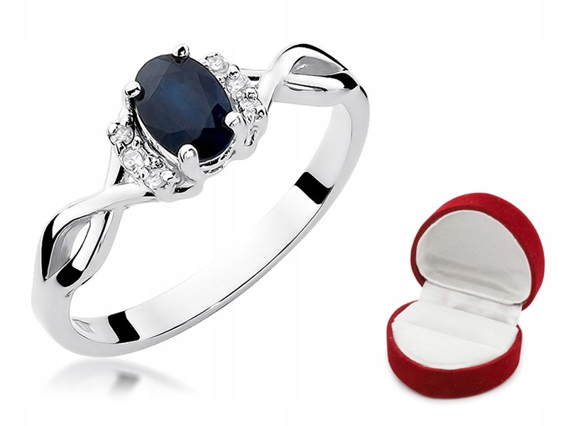 Snový PRSTEN so SAPPHIRE 0,70 ct + BRILLIANTS