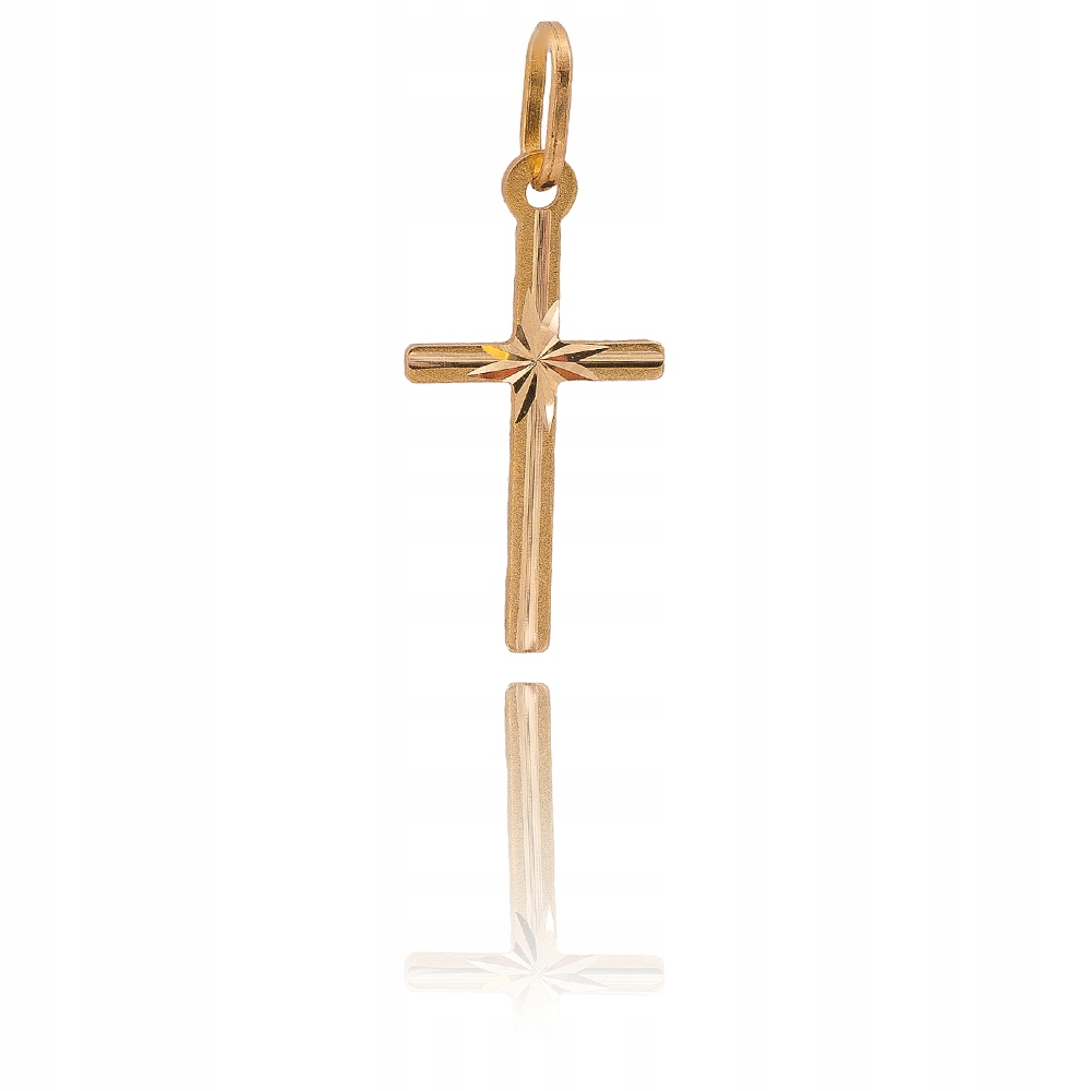 Zlatý prívesok Cross Cross 585