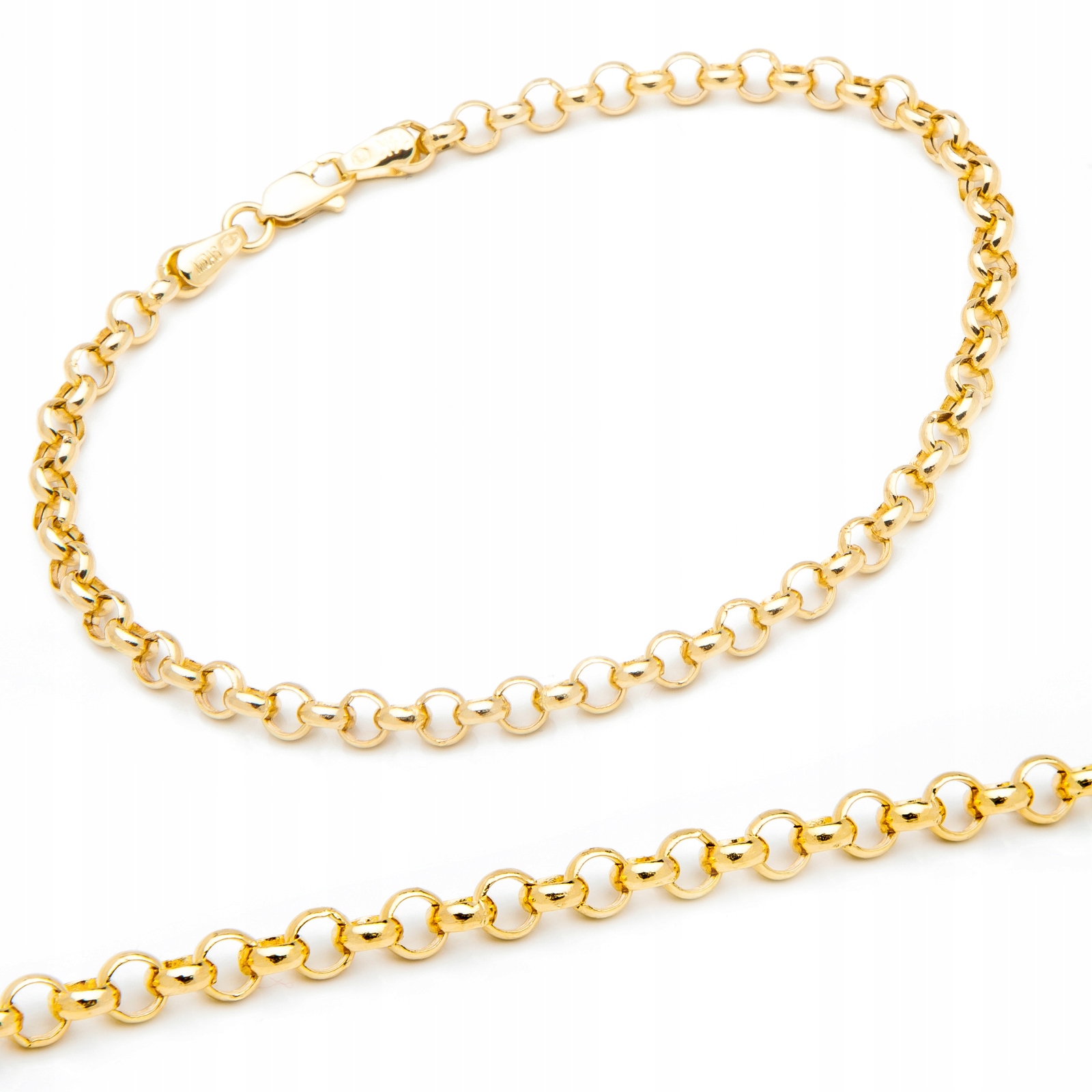 Gold 14K ROLO náramok pre prívesky B825