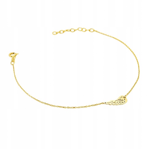Zlatá celebrita BRACELET s krídlom. 585