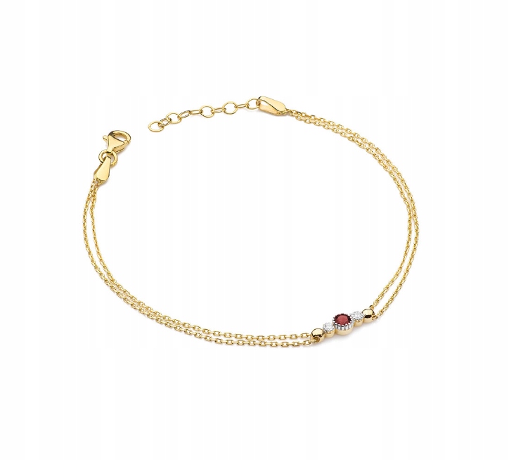Rubin Gold Náramok a diamanty 585