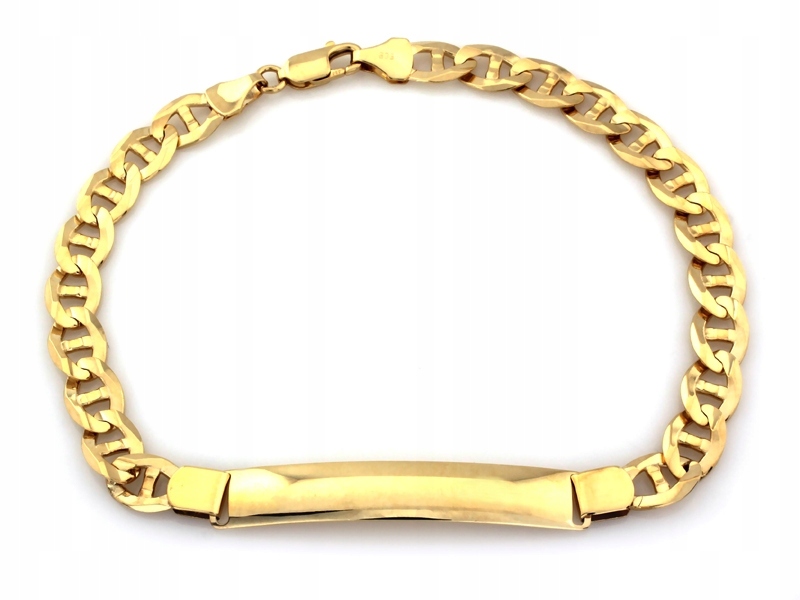 Golden Bracelet Men's 585 Gucci Blaszka 12.48g