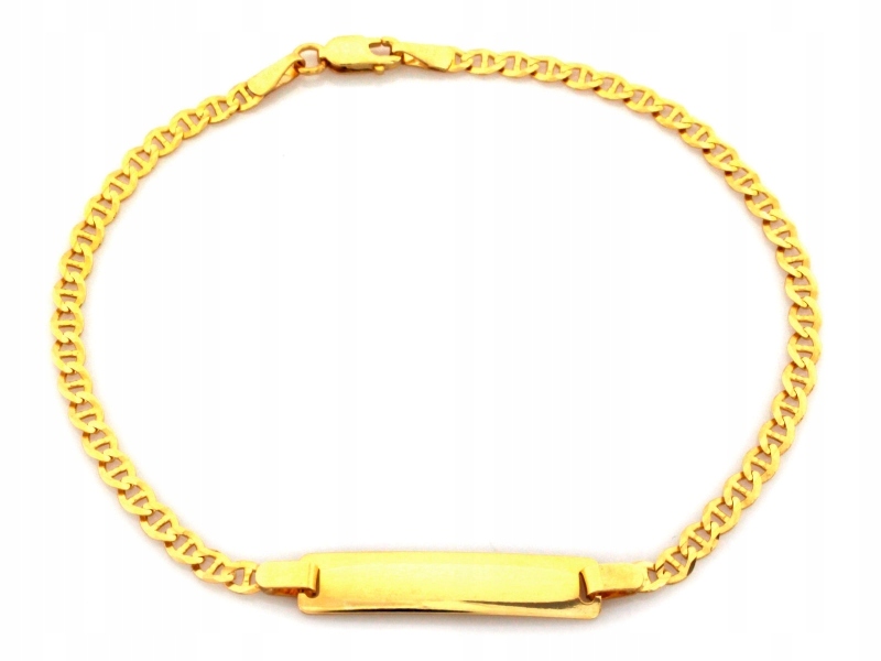 Golden náramok mužov 585 Gucci Blaszka 8.88g