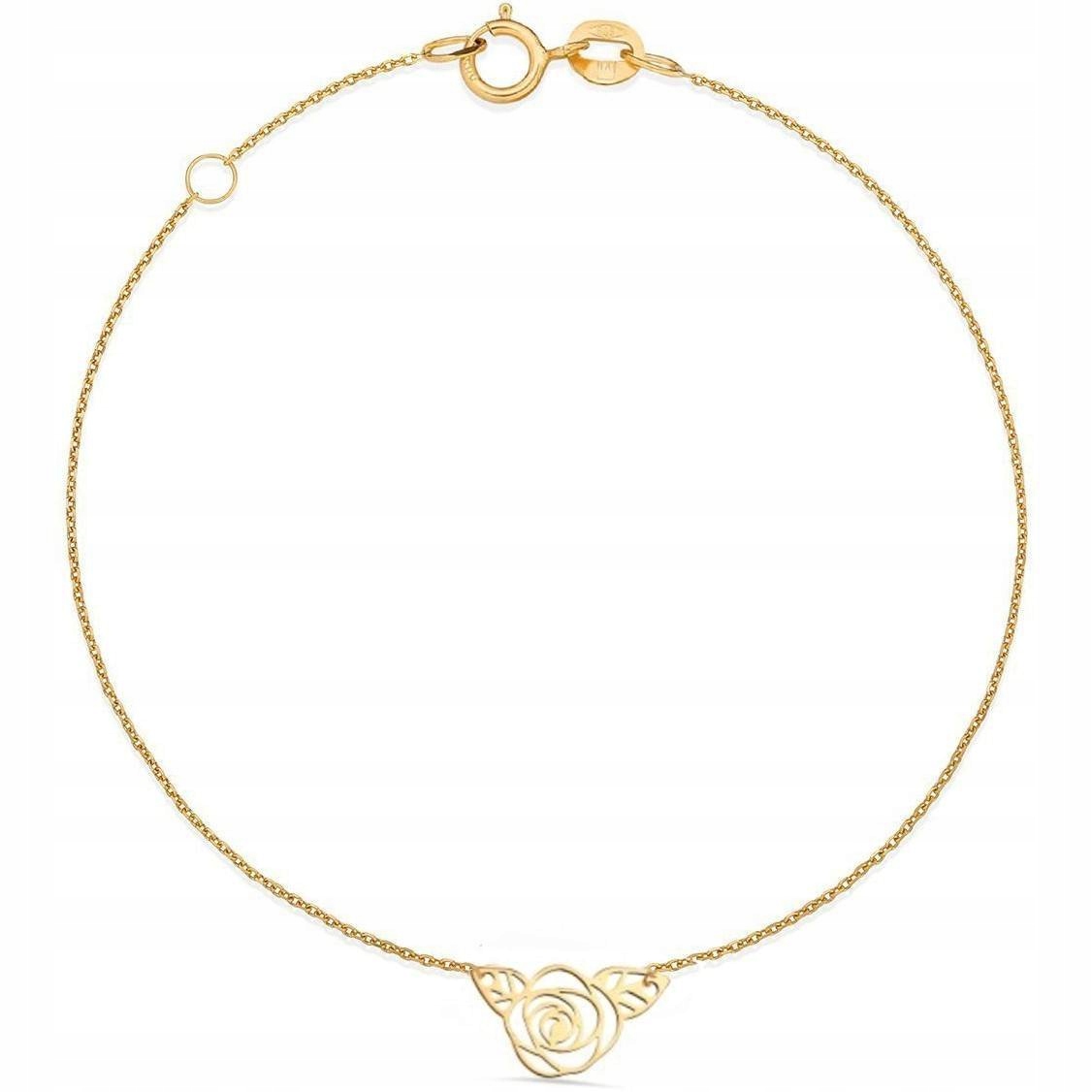 Zlatý náramok 333 Celebrity Openwork Rose