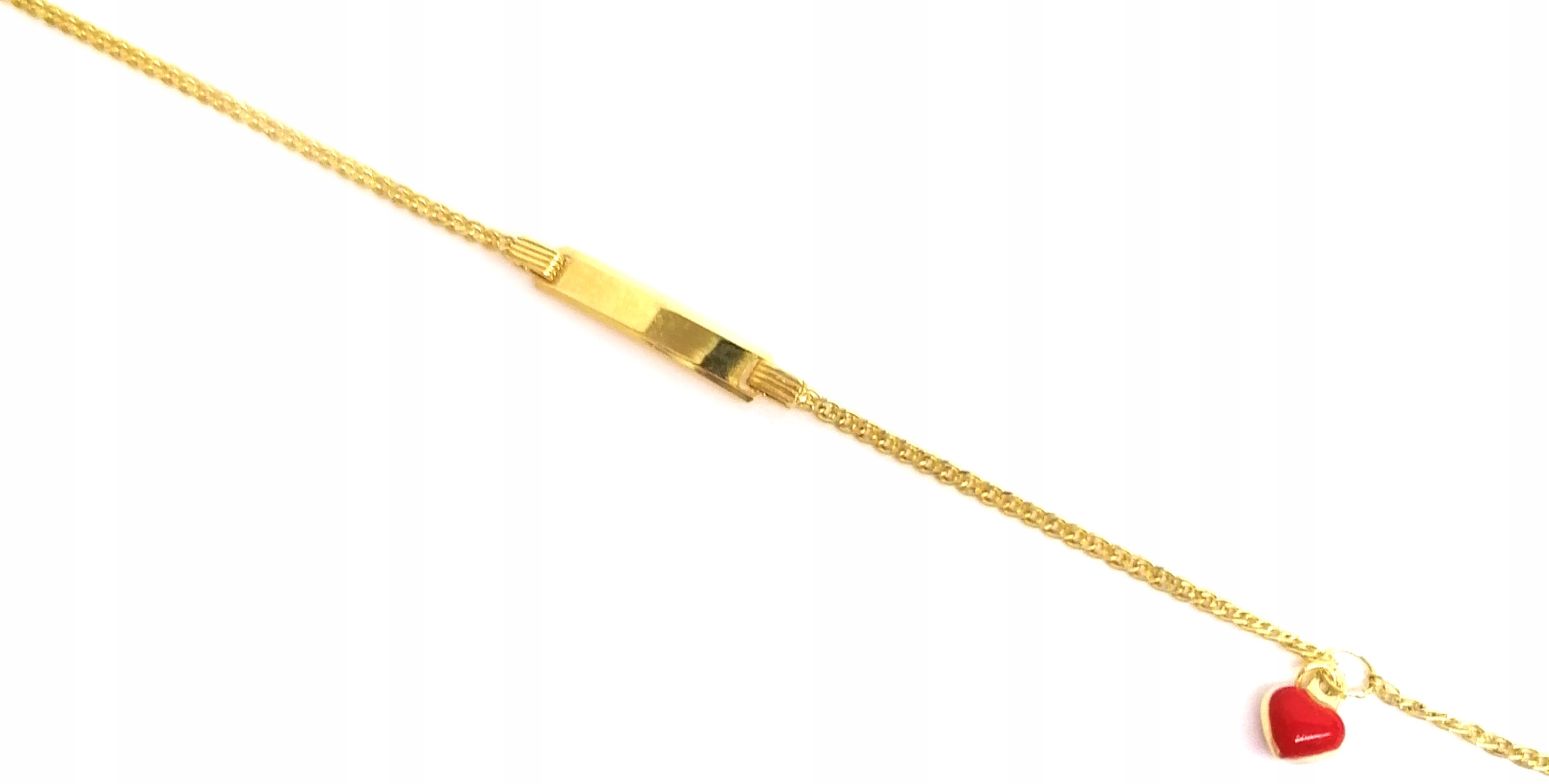 Zlatý tanierový náramok 585 1,66 g 16 cm K