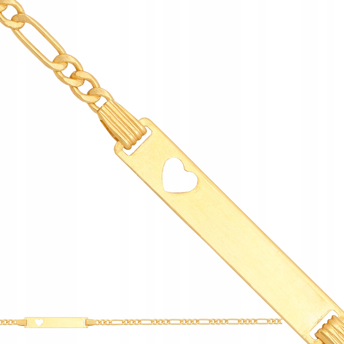 Detský zlatý náramok 585 0,8g 16cm KRST