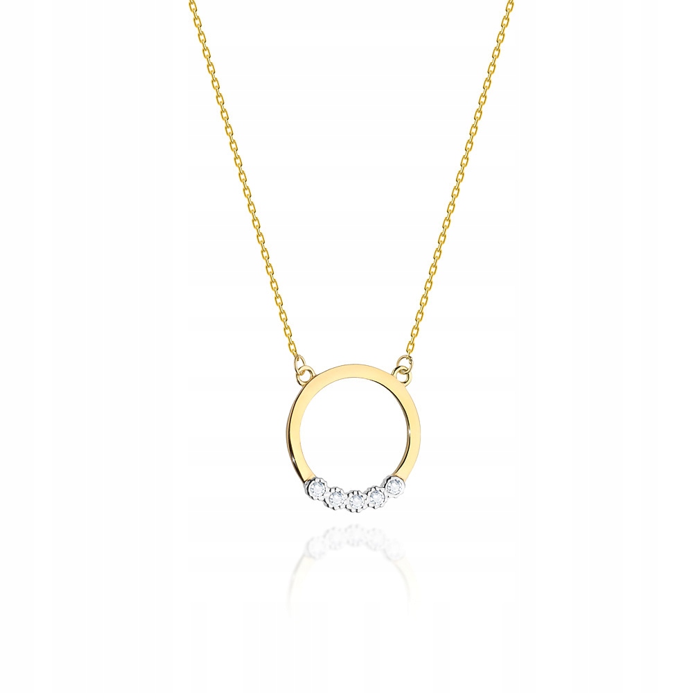 Zlatý kruh celebrít s diamantmi pr. 585