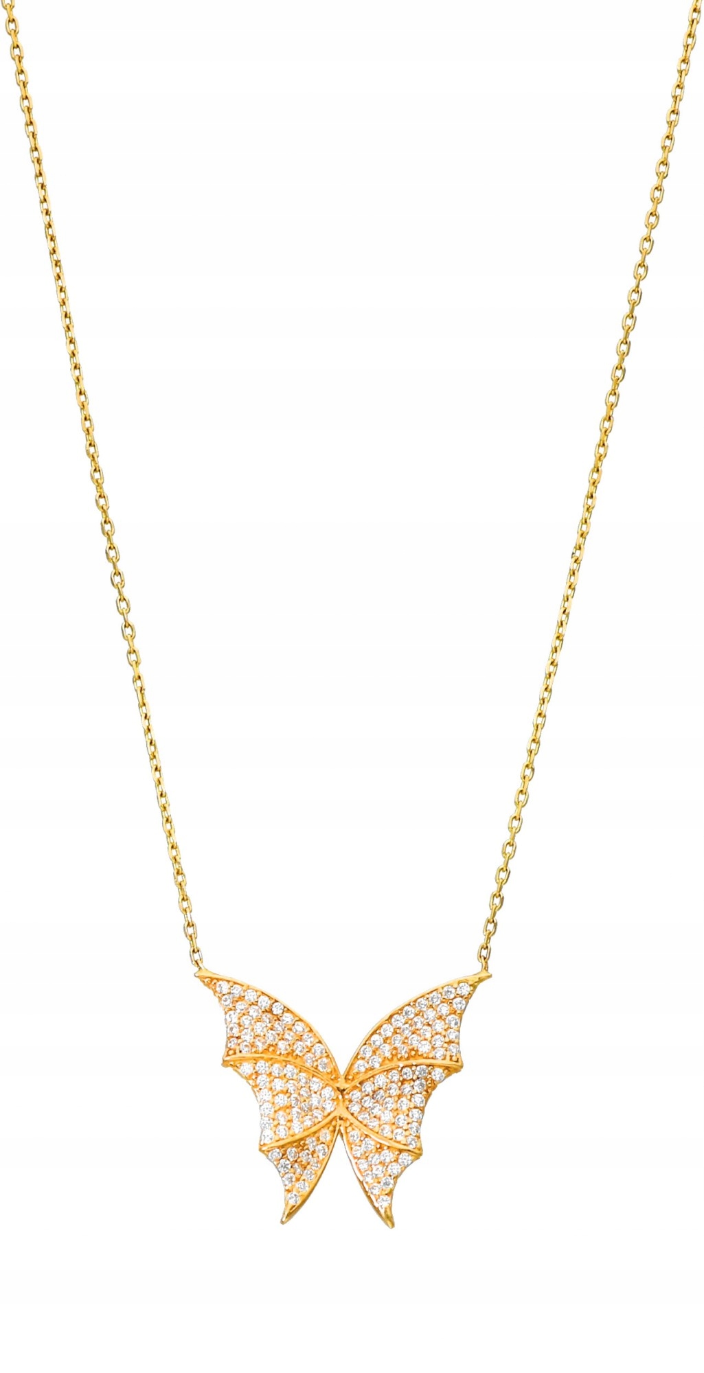 Zlatá celebrita Butterfly s zirkónmi 585 14K