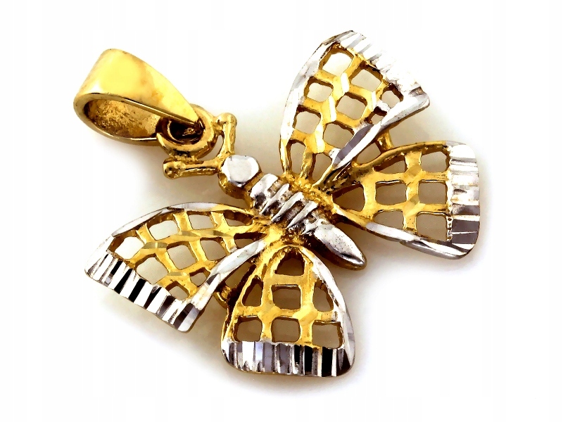 Zlatá značka 333 Butterfly v dvoch farbách zlata