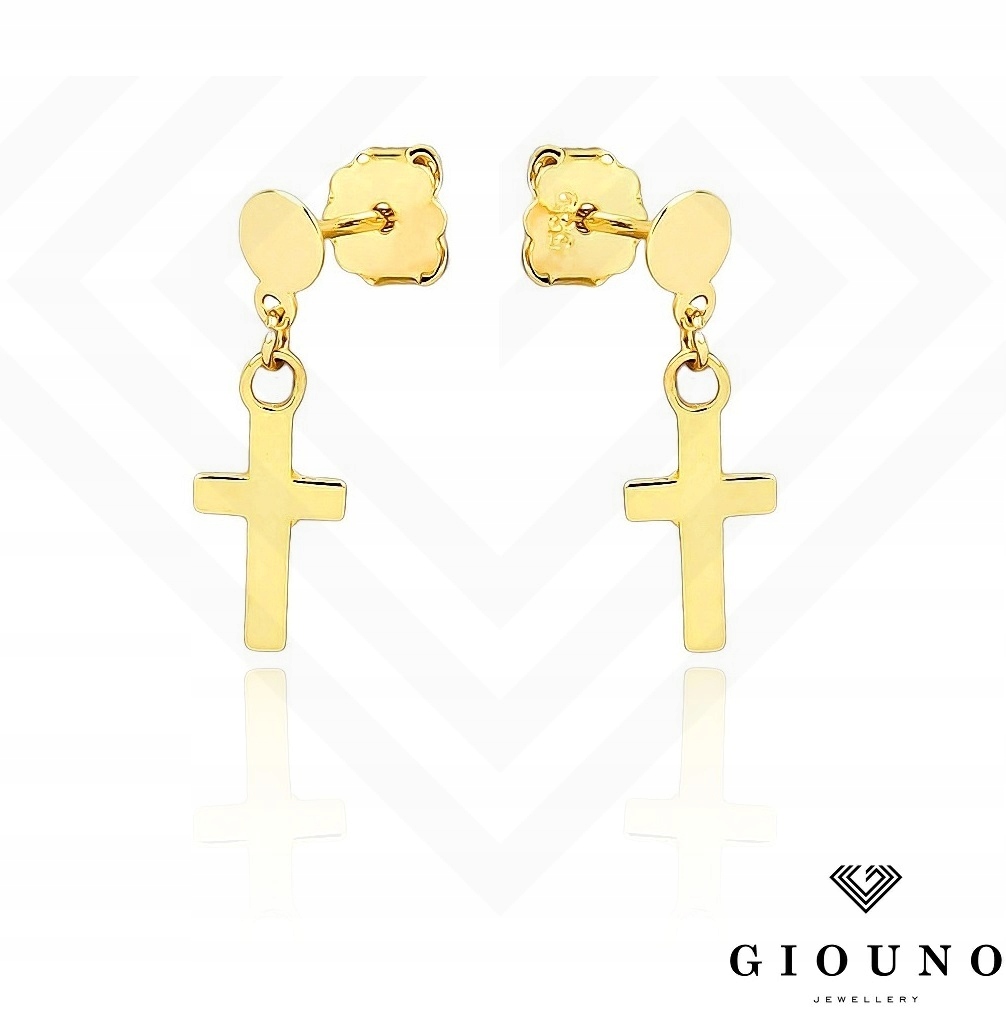 Zlaté KRÍŽOVÉ NÁUŠNICE visiace (585)
