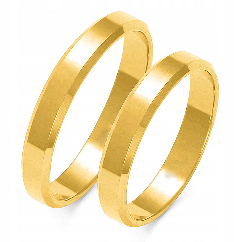Zlaté TRAPEZOIDÁLNE prstene pri pokuse 333! 4,0 mm