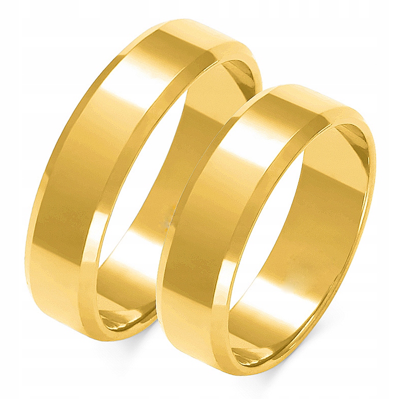 Zlaté TRAPEZOIDÁLNE prstene pri pokuse o 585! 5,0 mm
