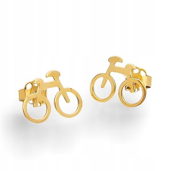 Zlaté náušnice - BIKES - pr. 333
