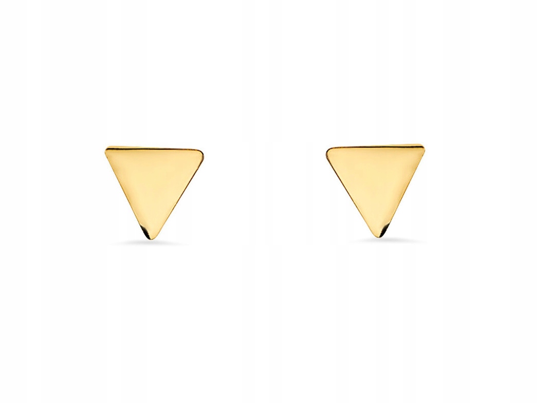Zlaté náušnice pre deti 585 TRIANGLE