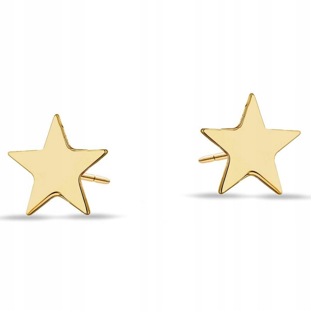 Zlaté náušnice Star 333 Celebrity Star 7 mm