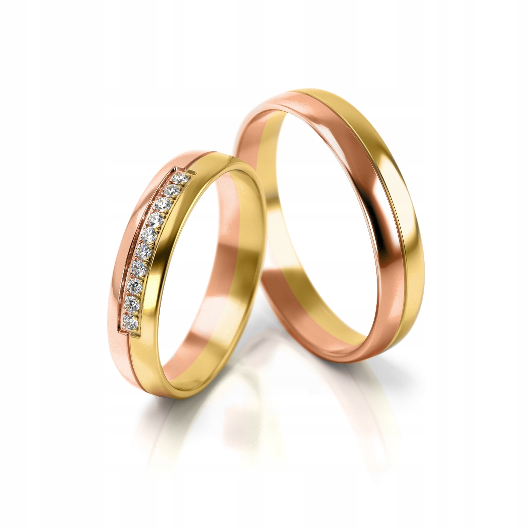 Zlaté svadobné obrúčky 318 ST, 585, 3 mm