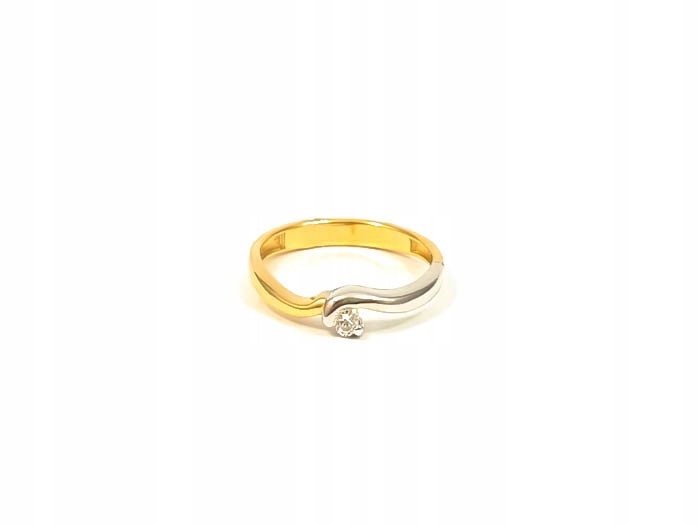 Zlatý PREMENNÝ prsteň pr585 pre ENGAGEMENT r9