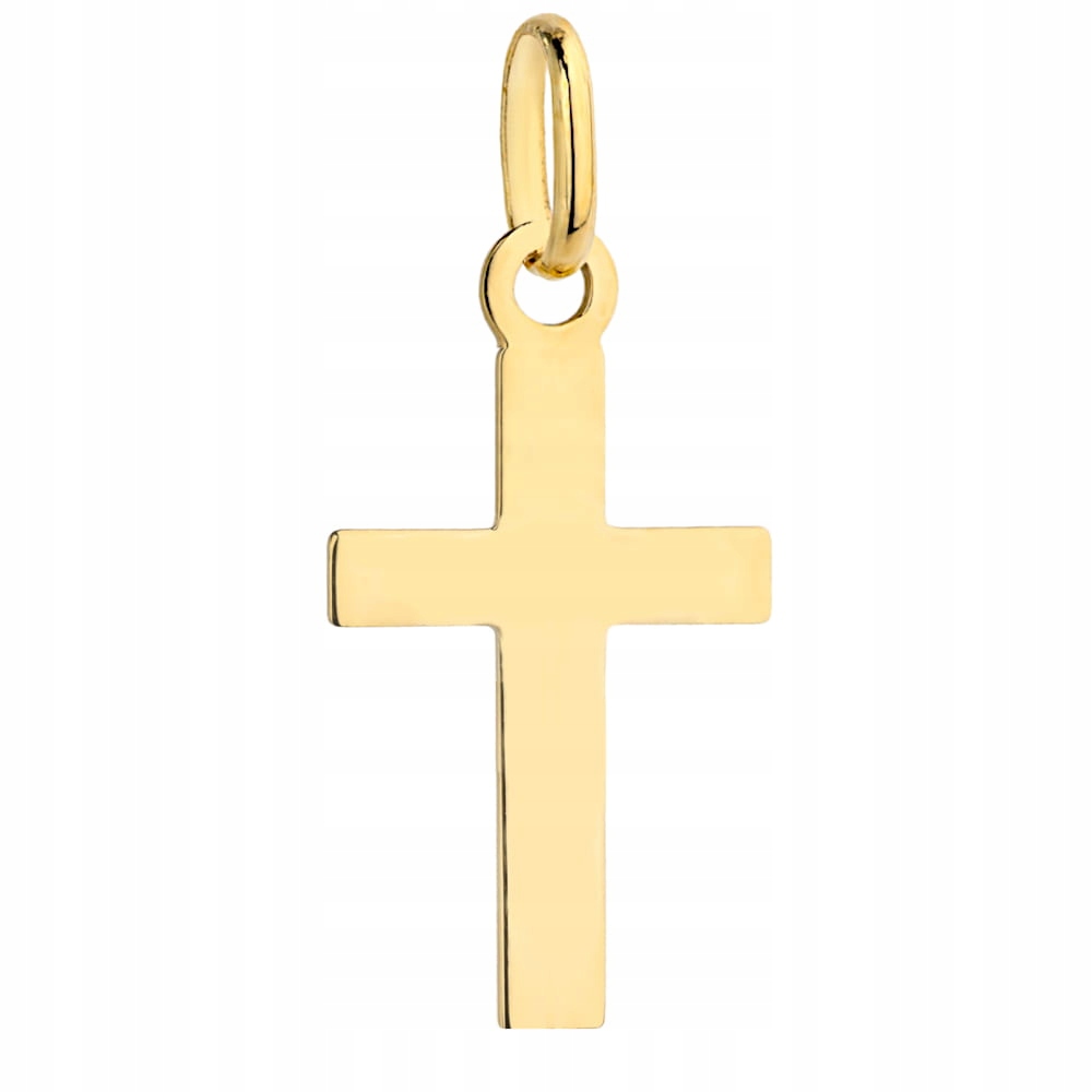 Zlatý hladký kríž jednoduchý pr. 585