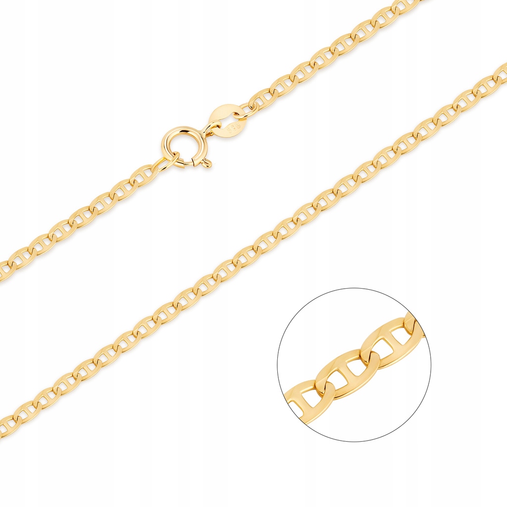 Zlatý reťazec PR. 585 Gucci Marina 2,1 mm 55 cm