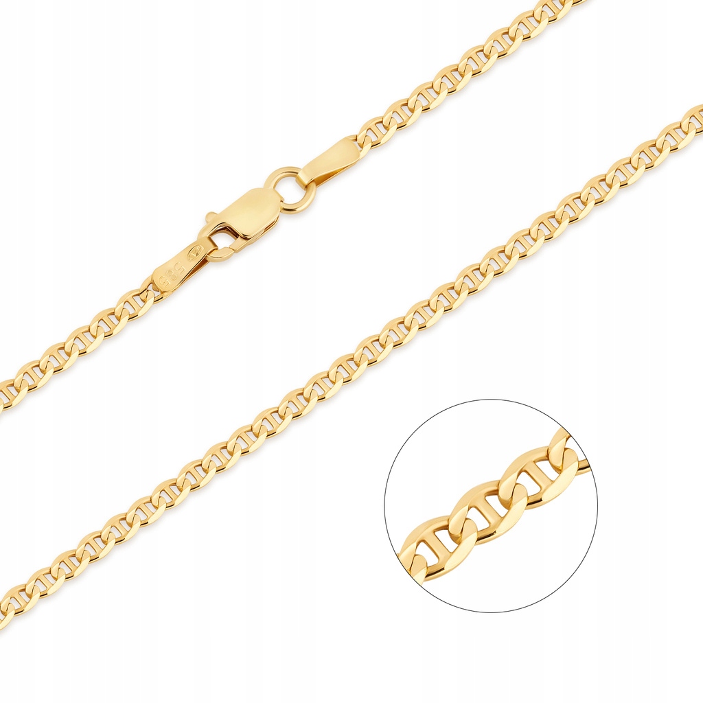 Zlatý reťazec PR. 585 Gucci Marina 2,3 mm 60 cm