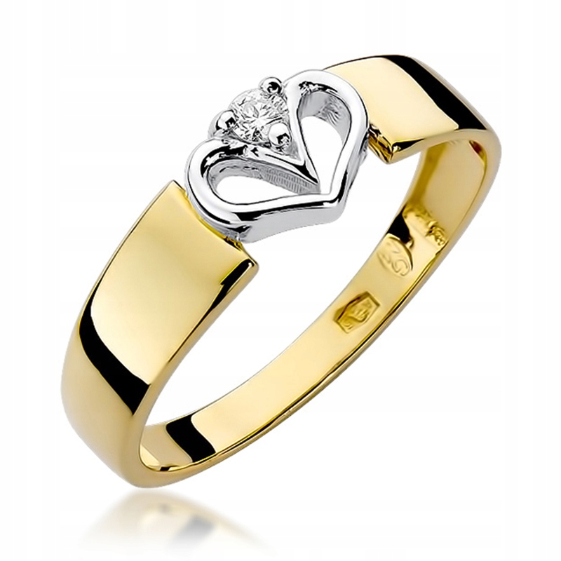 Zlatý KRUH Nádherný diamant 0,04ct SRDCE 48 hodín