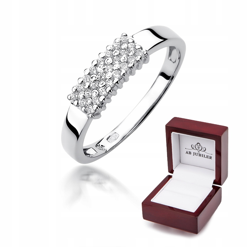 Zlatý diamantový prsteň 0,20 ct W-418
