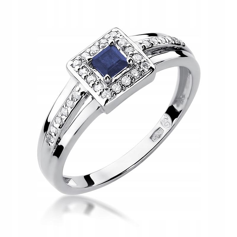 Zlatý prsteň Sapphire Brilliants biele zlato 585