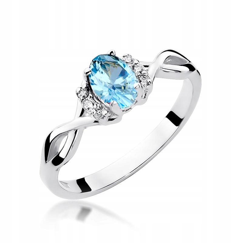 Zlatý prsteň Topaz Diamonds 585 Gravírovanie ZDARMA