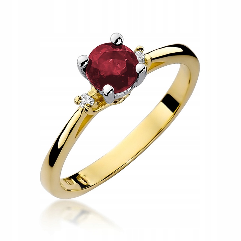 Zlatý prsteň W-17 Ruby Brilliants 585
