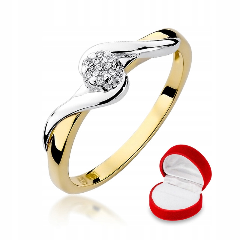 Zlatý prsteň W-22 Diamonds 585