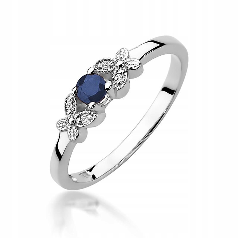 Zlatý prsteň W-414 Sapphire Diamonds 585