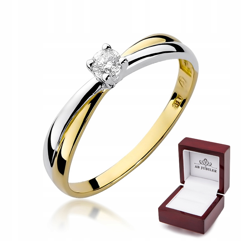 Zlatý zásnubný prsteň 585 Diamond 0,10Ct
