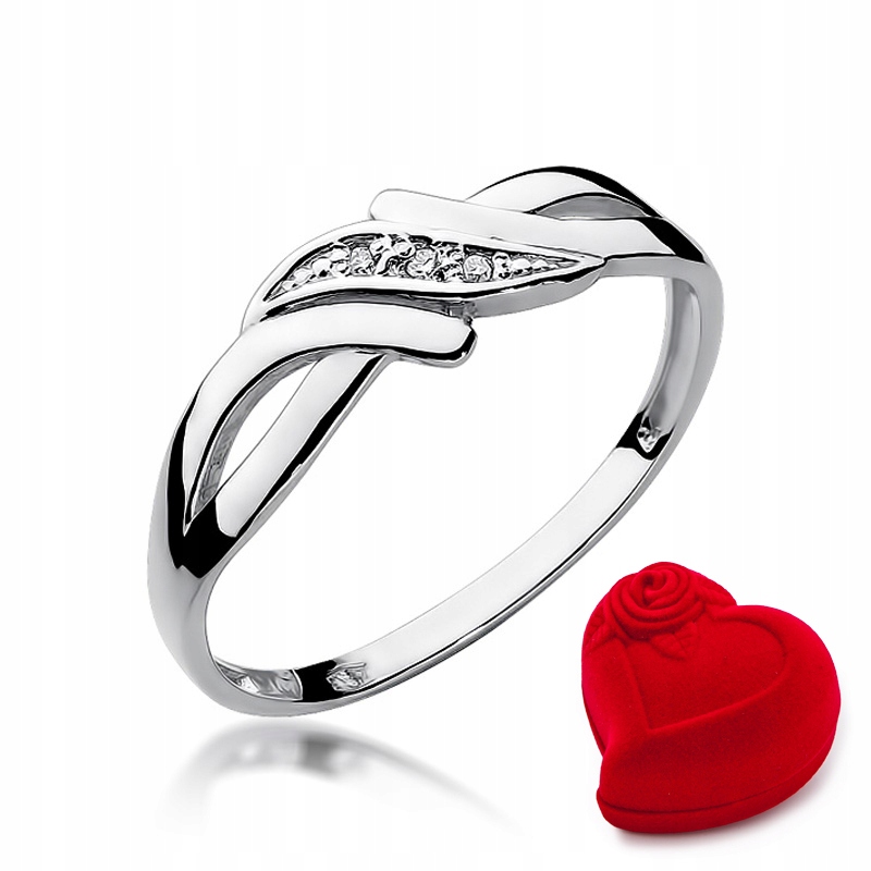Zlatý zásnubný prsteň 0,02ct W-192