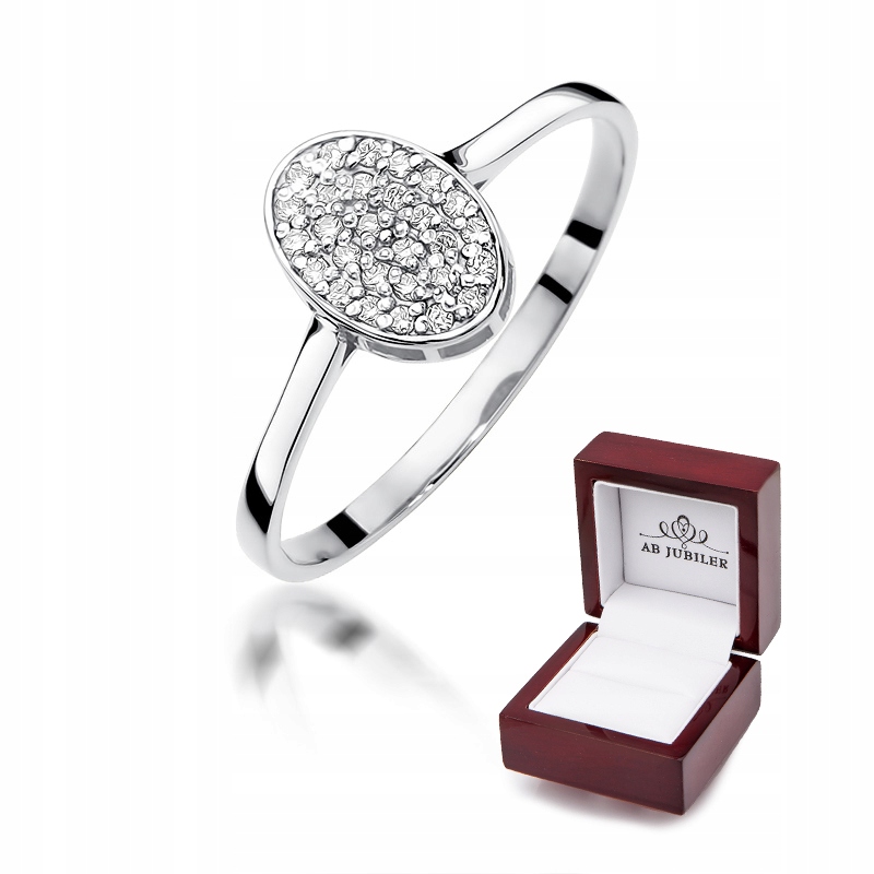 Zlatý zásnubný prsteň 0,14 ct W-154