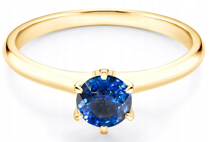 Zlatý zásnubný prsteň SAVICKI Sapphire 585