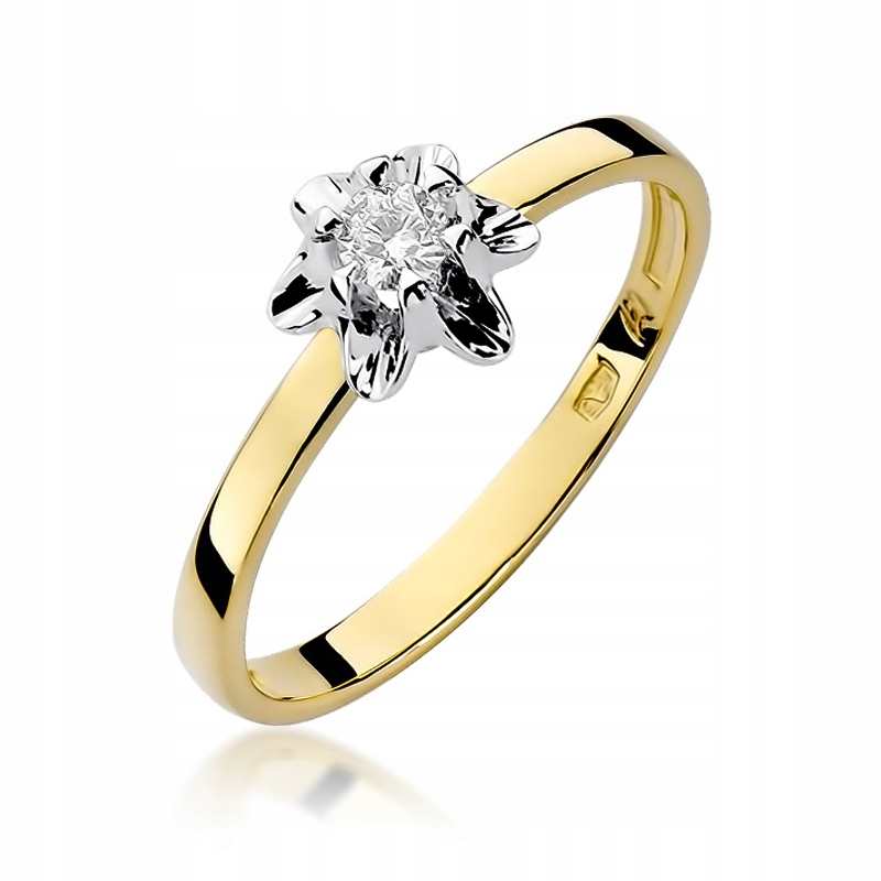 Zlatý zásnubný prsteň W-152 Diamond 585