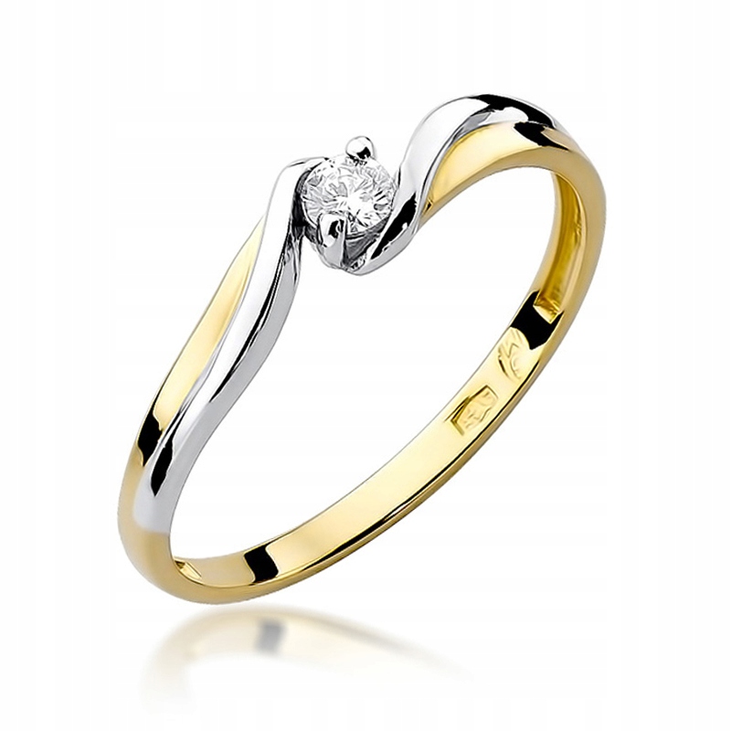Zlatý zásnubný prsteň W-211 Diamond 585