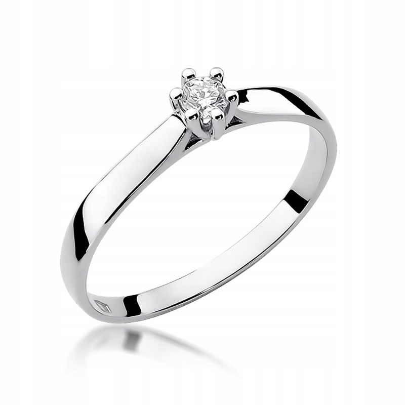 Zlatý zásnubný prsteň W-222 Diamond 585