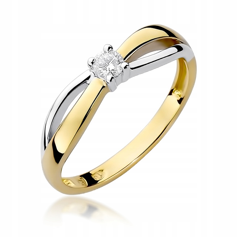 Zlatý zásnubný prsteň W-248 Diamond 585