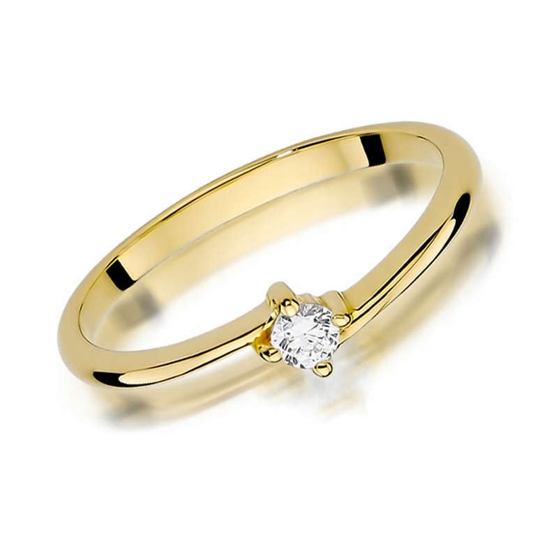 Zlatý zásnubný prsteň W-395 Diamond 585