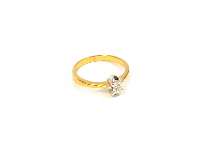 Zlatý prsteň pr585 ZIRCONIA ENGAGEMENT r9